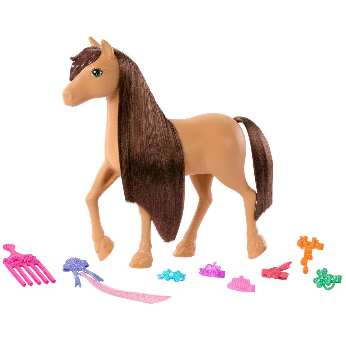 Barbie Set De Juego Pony Peinados Divertidos Sorpresa - Pony Cabello Café