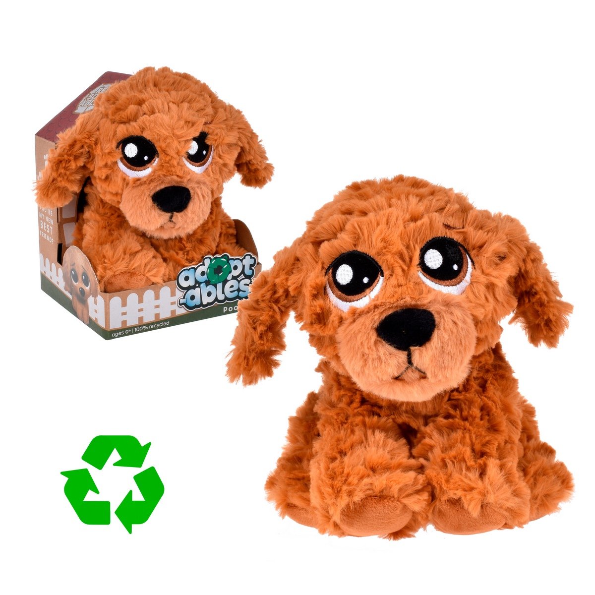 Perro Peluche Material Reciclado Resoftables - Poodle