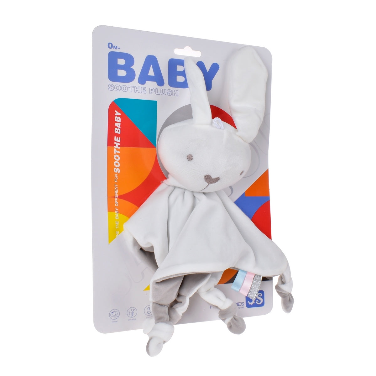 Tuto Conejo De Plush Blanco Con Sonajero - Conejo