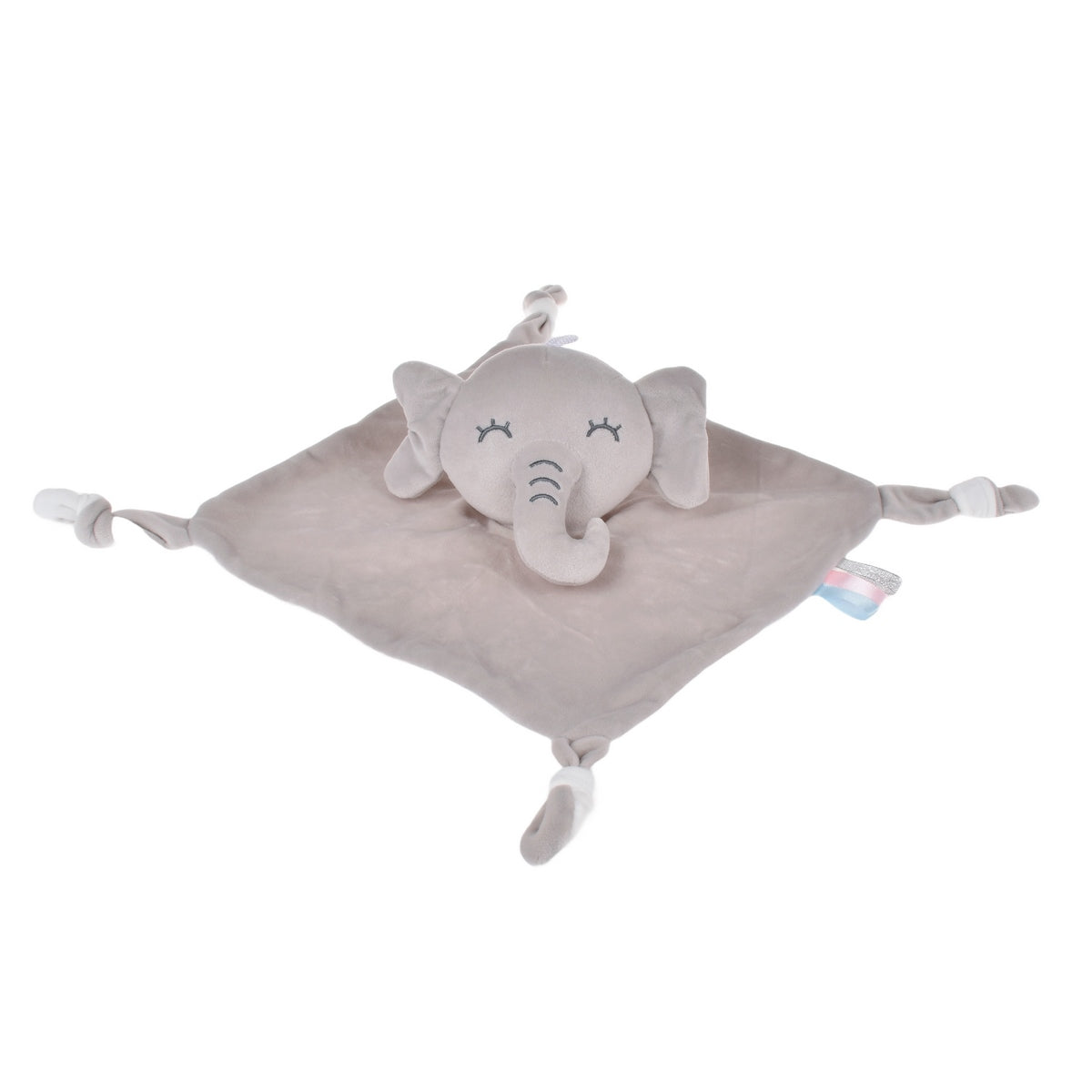 Tuto Conejo De Plush Blanco Con Sonajero - Elefante