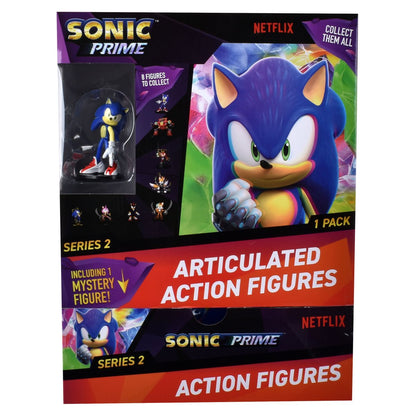 Figura Articulada De 8 Cms Sonic En Capsula Con Base Y Folleto Serie 2