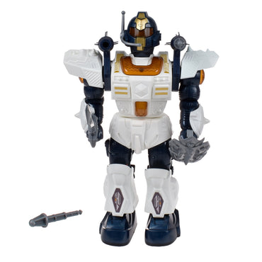 Robot Que Camina Con Luces Y Sonido - Blanco