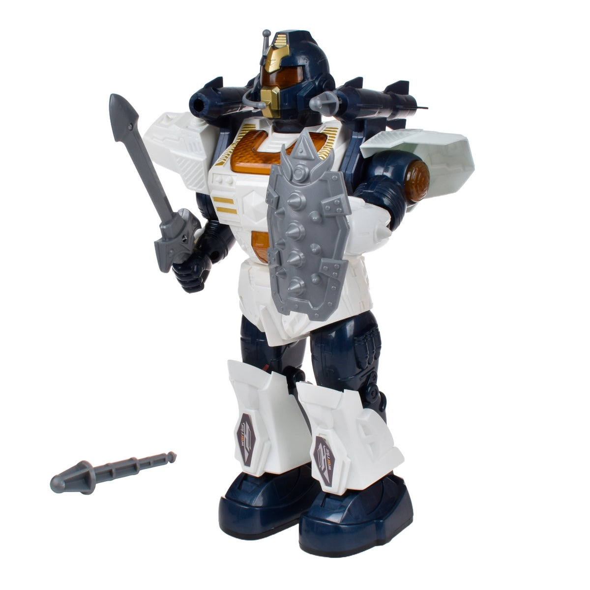 Robot Que Camina Con Luces Y Sonido - Blanco