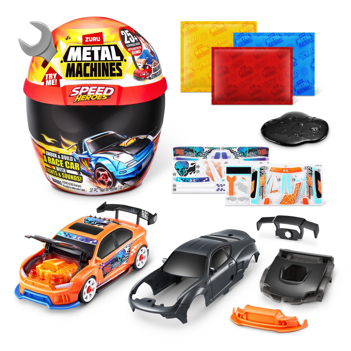 Playset Casco Speed Hero Metal Machines - Gris