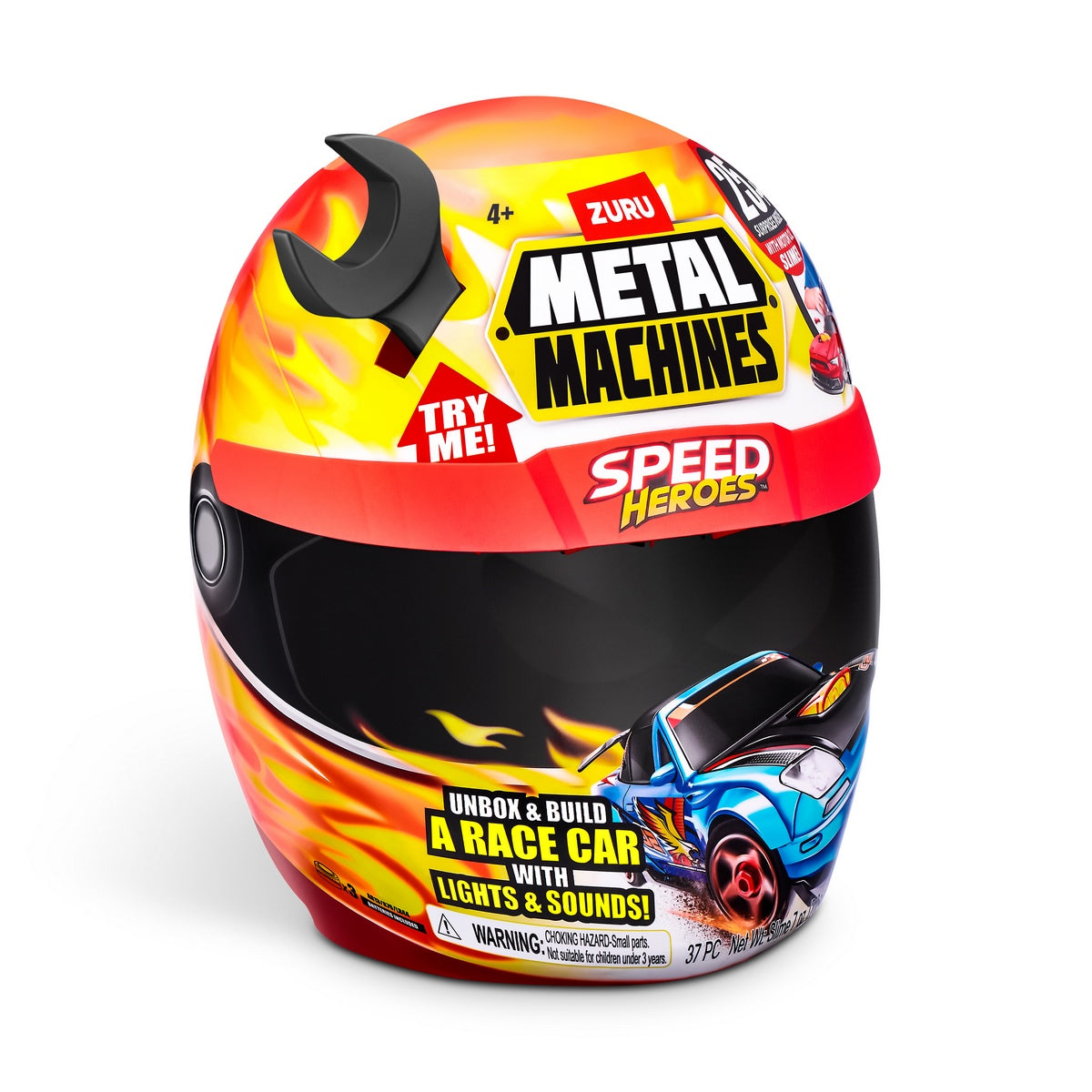 Playset Casco Speed Hero Metal Machines - Negro