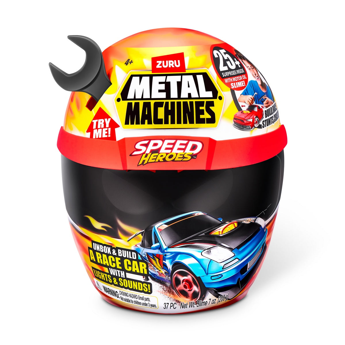 Playset Casco Speed Hero Metal Machines - Negro