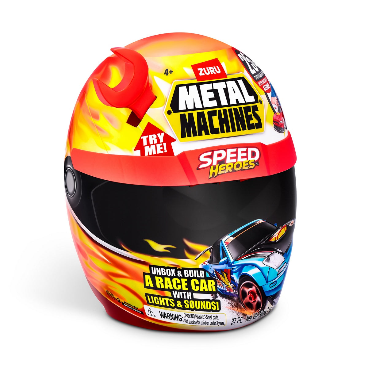 Playset Casco Speed Hero Metal Machines - Rojo