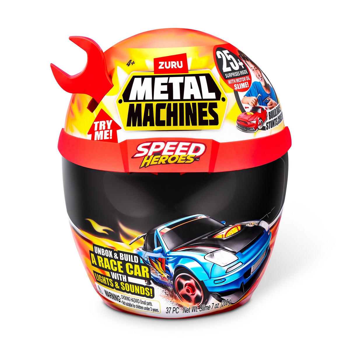 Playset Casco Speed Hero Metal Machines - Rojo