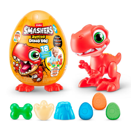Huevo Con Dinosaurio Para Excavar Smashers Junior De Zuru - Raptor