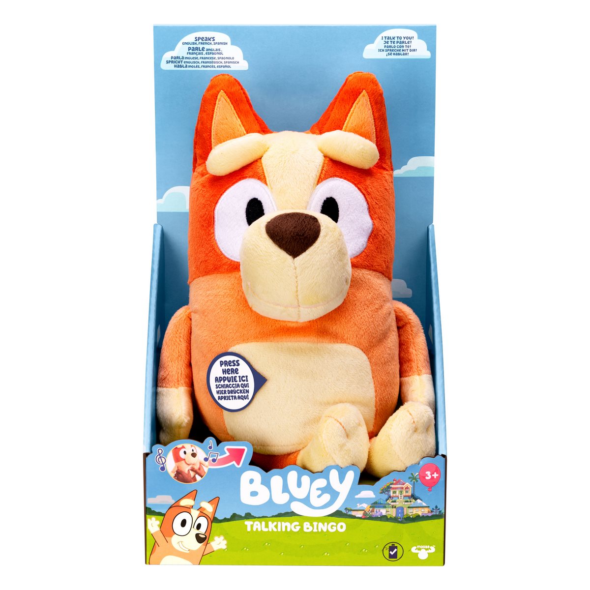 Bluey Bingo Peluche Con Efectos De Sonido