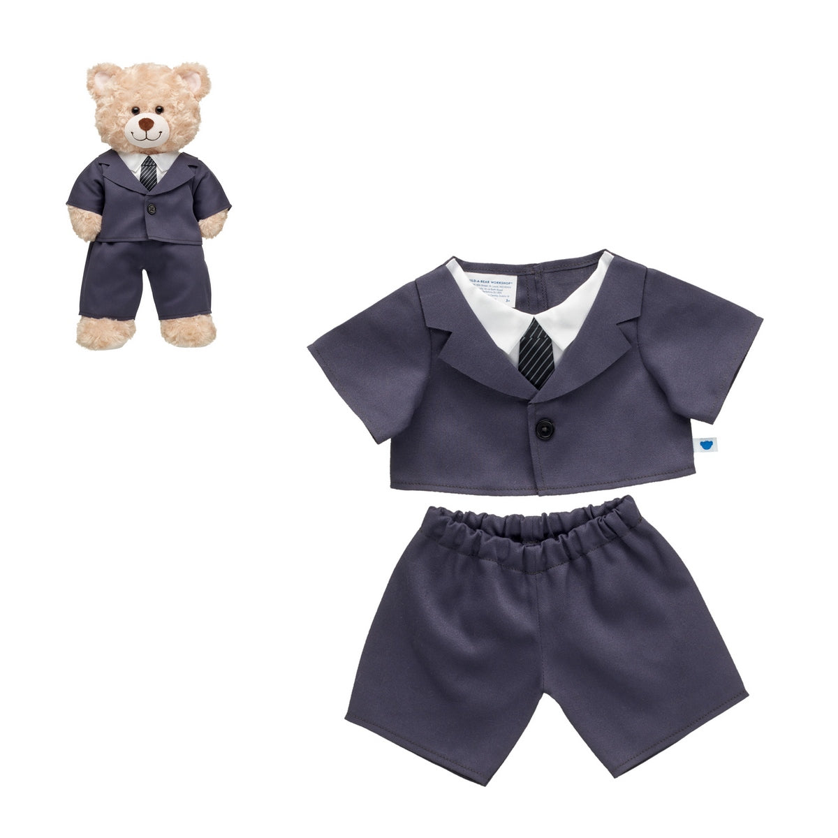 Traje De Negocios Gris Build-A-Bear Categoría: Ropa Build-a-Bear Tipo producto:  Accesorios para muñecas y muñecos de acción