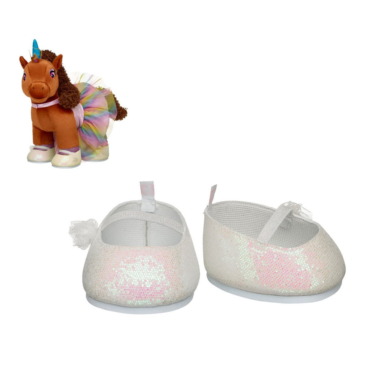 Zapatos Blancos Build-A-Bear Categoría: Zapatos Build-a-Bear Tipo producto:  Accesorios para muñecas y muñecos de acción