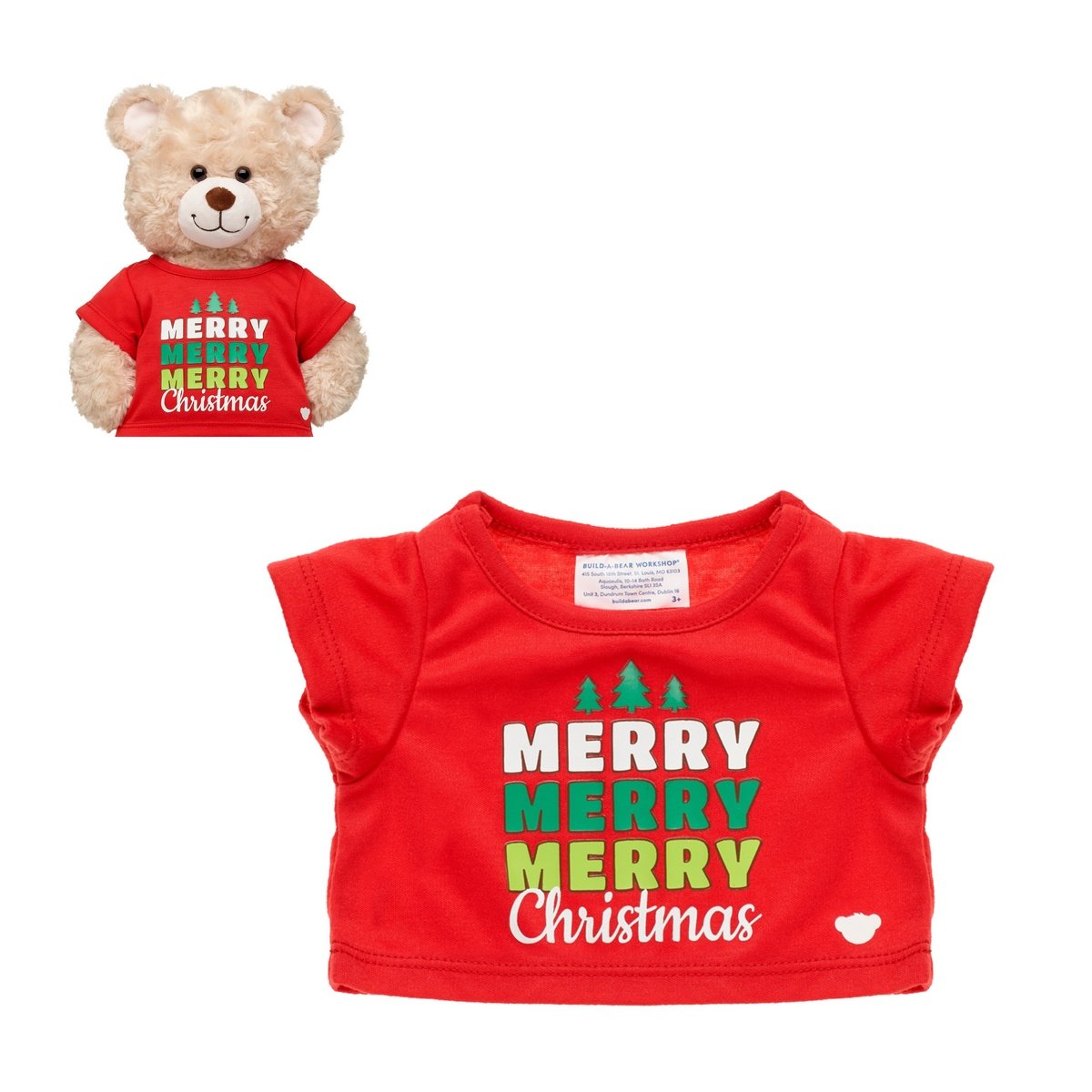 Polera Mc 24 Navidadbuild-A-Bear