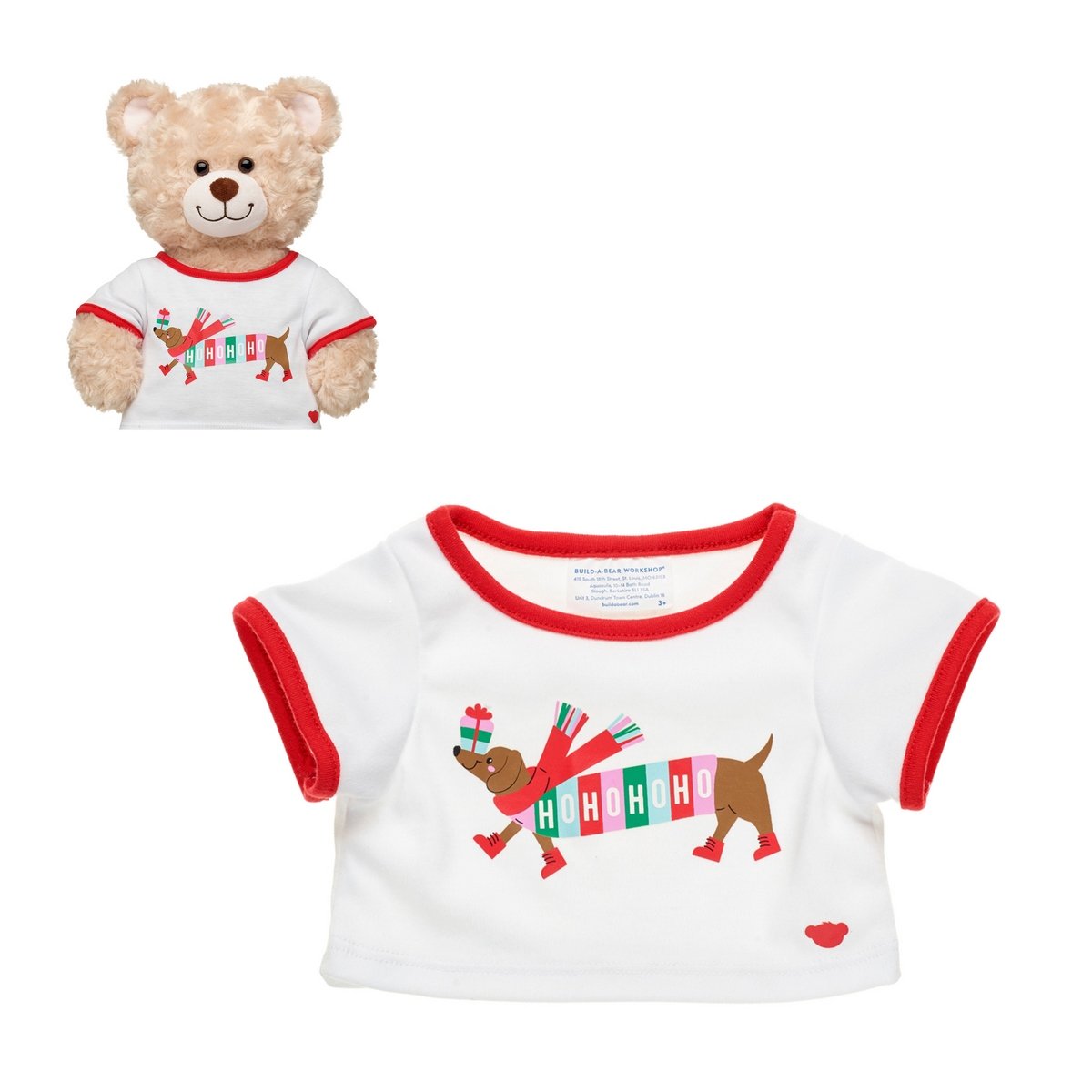Polera Salchicha Navidad 24 Build-A-Bear
