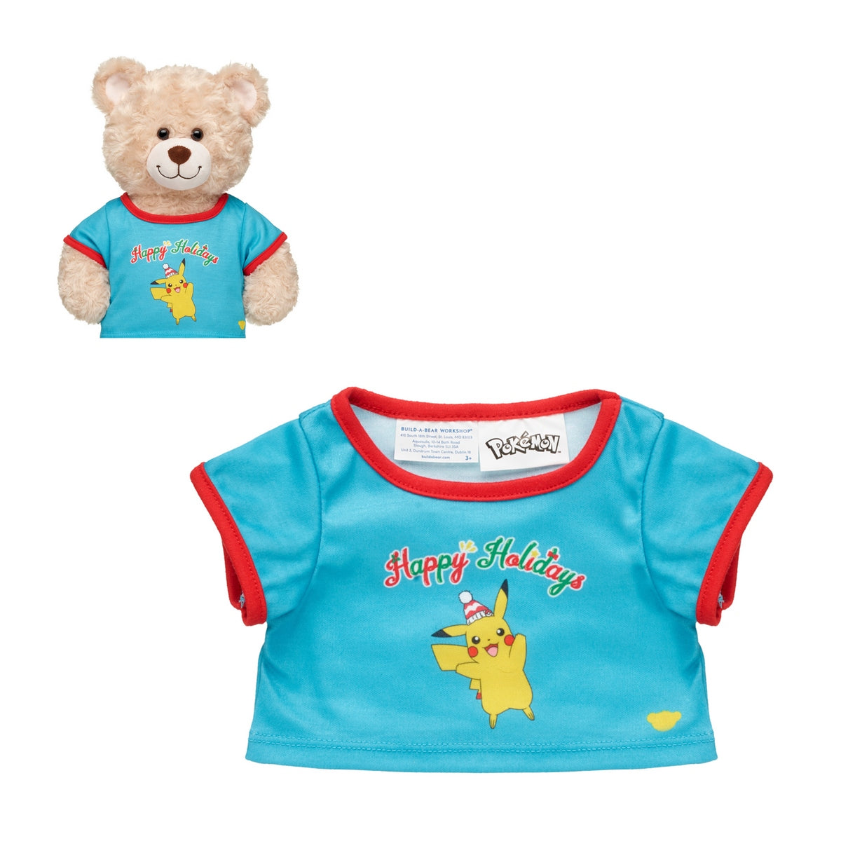 Polera Navidad 24 Pokemon Build-a-bear