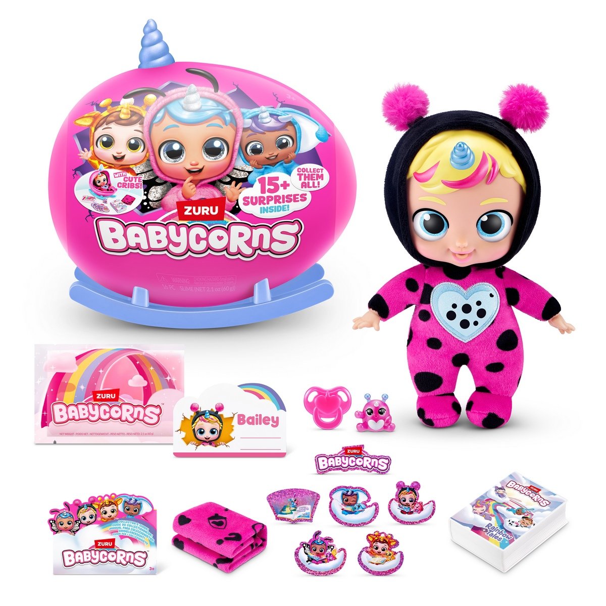 Esfera Sorpresa Peluche Babycorns Zuru - Celeste