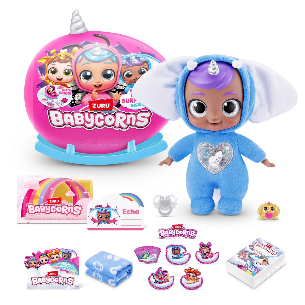 Esfera Sorpresa Peluche Babycorns Zuru - Plateado