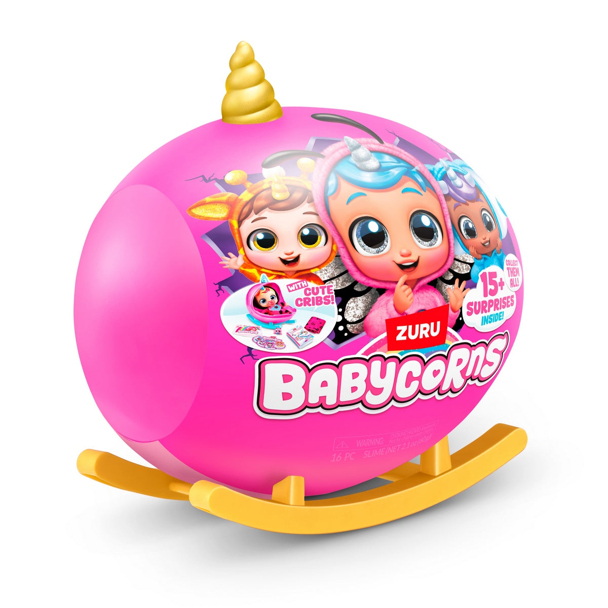 Esfera Sorpresa Peluche Babycorns Zuru - Dorado