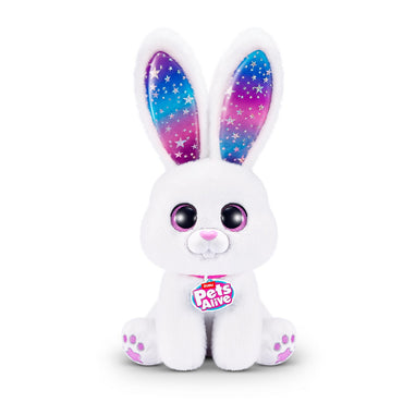 Peluche Conejo En Sombrero De Copa Pets Alive Zuru - Blanco