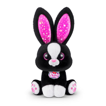 Peluche Conejo En Sombrero De Copa Pets Alive Zuru - Negro