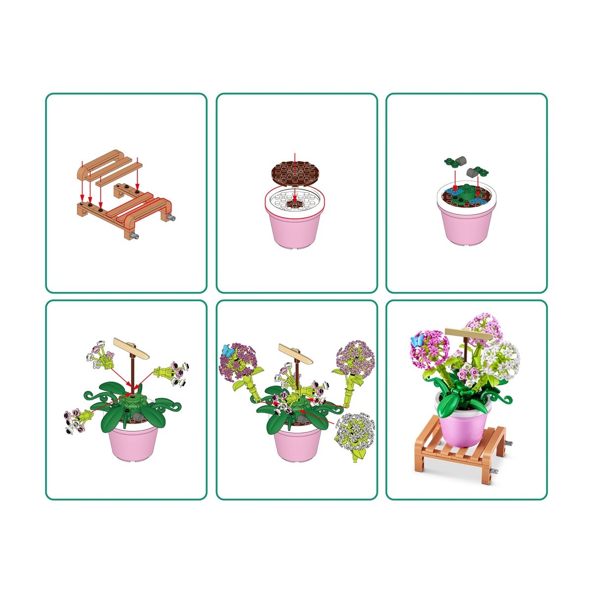 Set Bloques Garden Max - Con Diferentes Modelos De Piezas