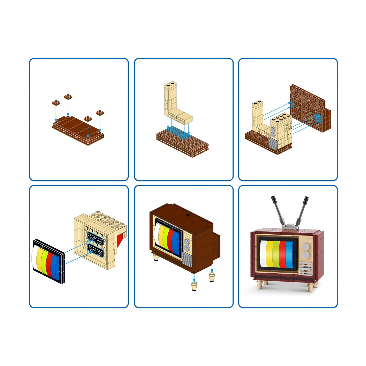 Set Bloques Retro Max - Con Diferentes Modelos De Piezas