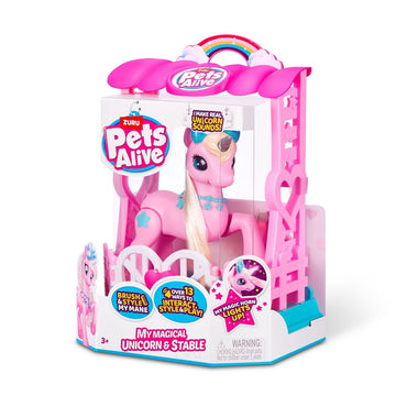Unicornio Mágico Y Establo Pets Alive