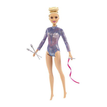 Muñecas Barbie Profesionales - Gimnasta Rítmica Rubia