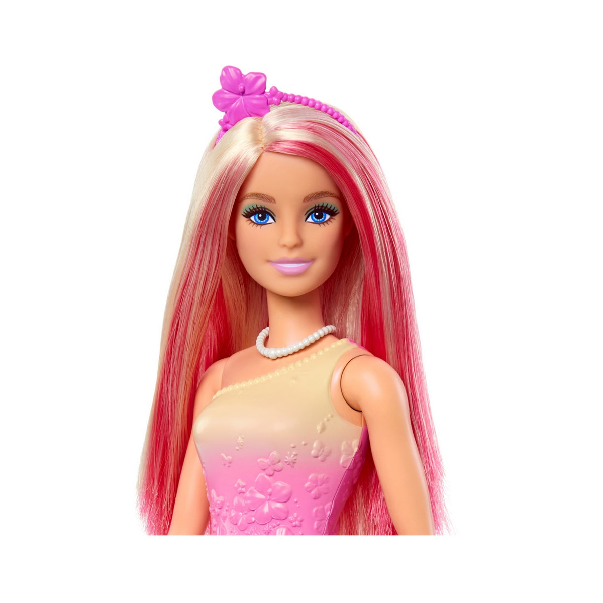 Barbie Fantasia Doncellas Vestidos De Ensueño - Pelo Rosa/Blanco
