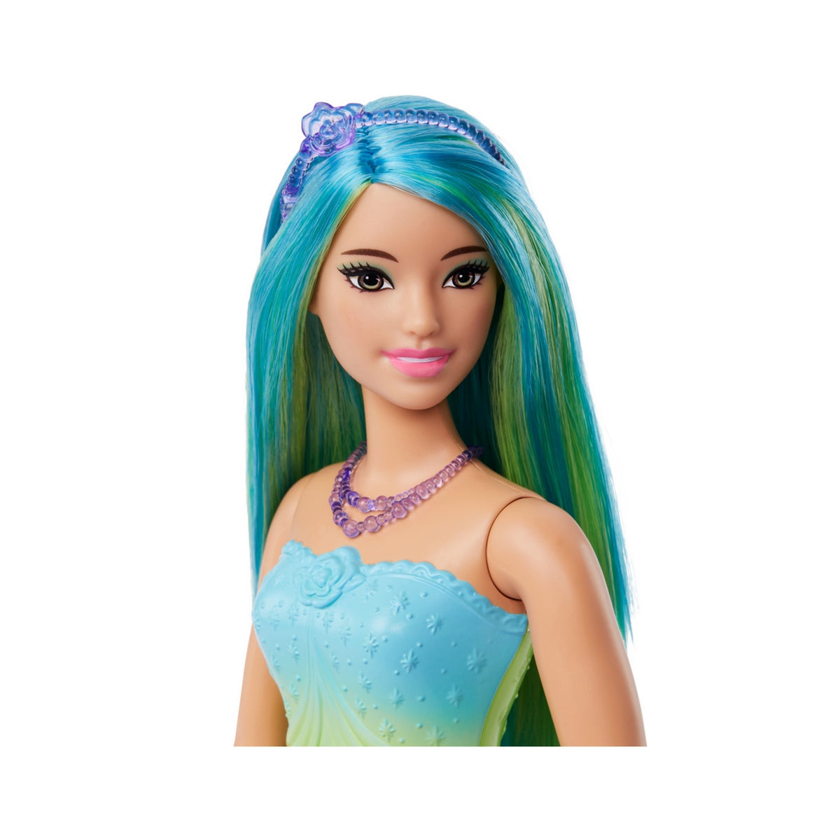 Barbie Fantasia Doncellas Vestidos De Ensueño - Pelo Verde/Celeste