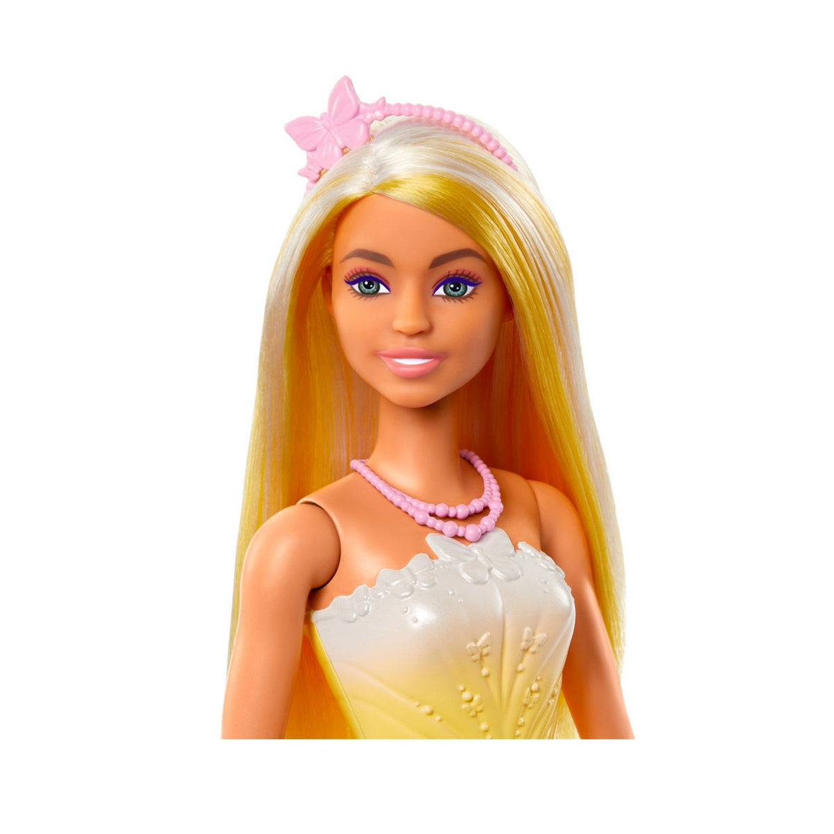 Barbie Fantasia Doncellas Vestidos De Ensueño - Pelo Blanco/Amarillo
