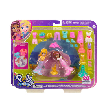 Polly Pocket Gran Pack De Moda - Pack De Moda Sirena Brillante
