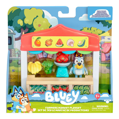 Bluey Mini Playset Juegos De Rol - Mercado De Frutas Y Verduras