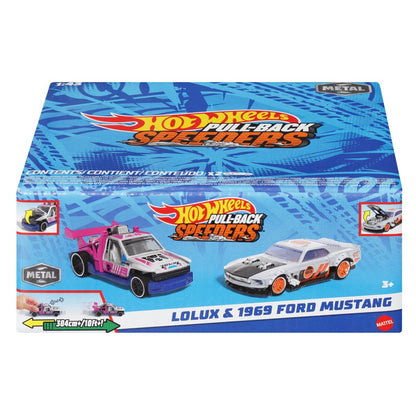 Hot Wheels Paquete De 2 Autos De Friccion Sorpresa - Lolux Y 1969 Ford Mustang