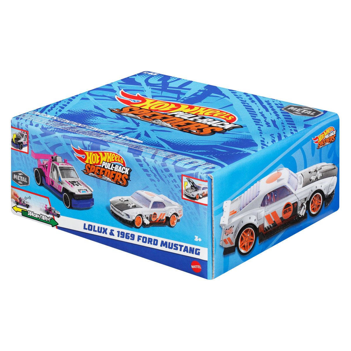 Hot Wheels Paquete De 2 Autos De Friccion Sorpresa - Lolux Y 1969 Ford Mustang