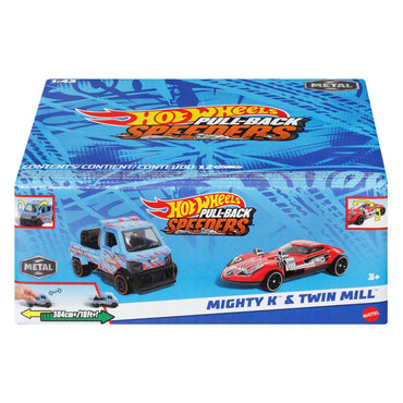 Hot Wheels Paquete De 2 Autos De Friccion Sorpresa - Mighty K Y Twin Mill
