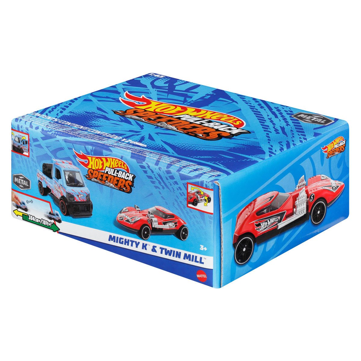 Hot Wheels Paquete De 2 Autos De Friccion Sorpresa - Mighty K Y Twin Mill