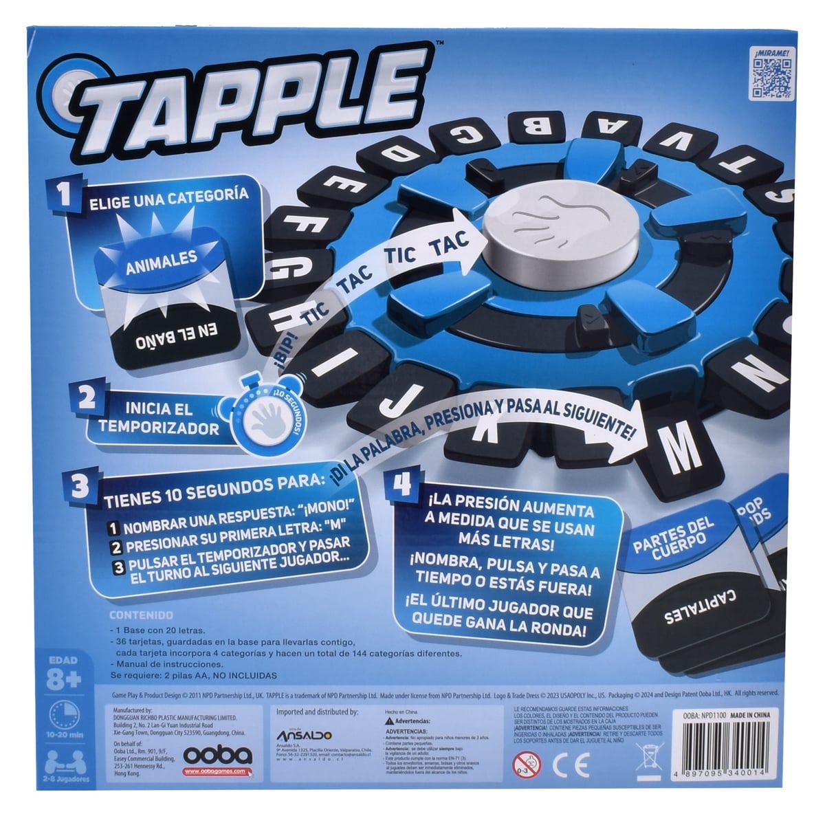 Juego Tapple (Basta!) - Ansaldo Games