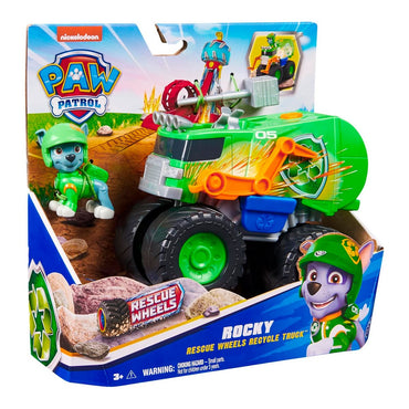 Paw Patrol Vehiculo Rescue Wheels - Rocky Rescue Wheels Recycle Truck