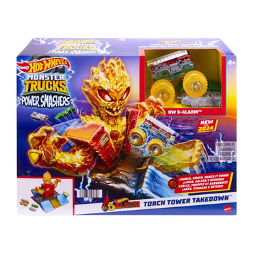 Hot Wheels Monster Trucks Arena Energía Demolición Apaga El Fuego