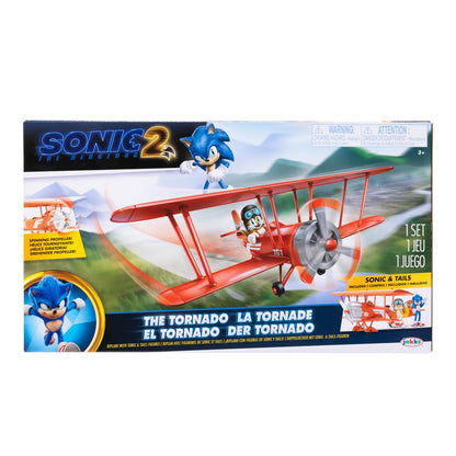 Avion Biplano Sonic Con Figura 6 Cms