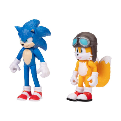 Avion Biplano Sonic Con Figura 6 Cms