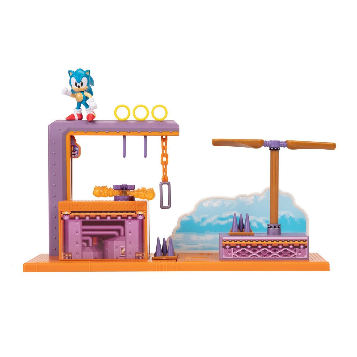 Playset Zone Flying Battery Con Figura Sonic 6 Cms