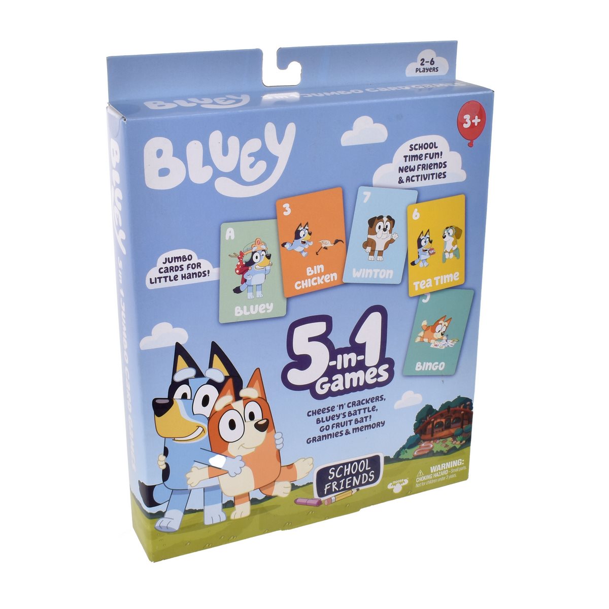 Juego de cartas 5 en 1 Bluey