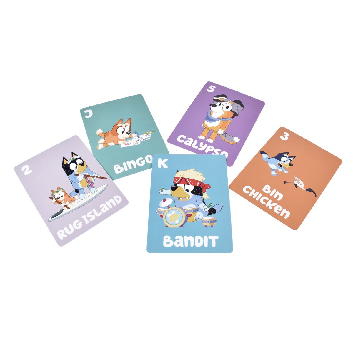 Juego de cartas 5 en 1 Bluey