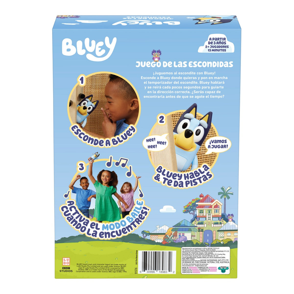 Figura Bluey esconde y encuentra electrónica de 15 cms