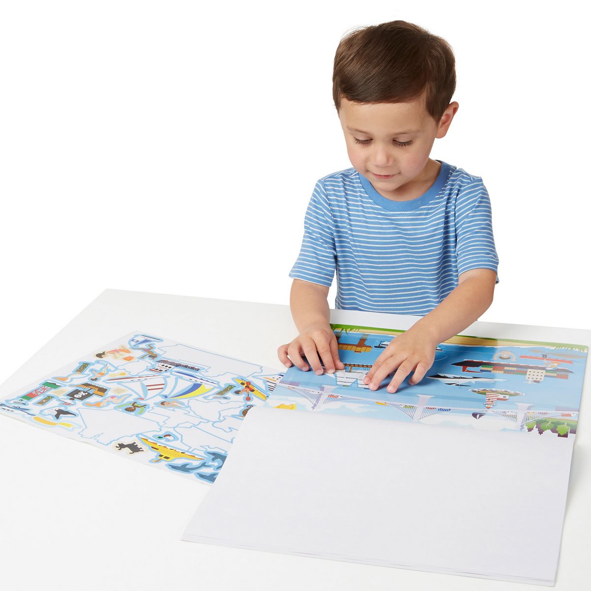 Crea Escenas Con Stickers Reutilizables Melissa & Doug - Vehículos