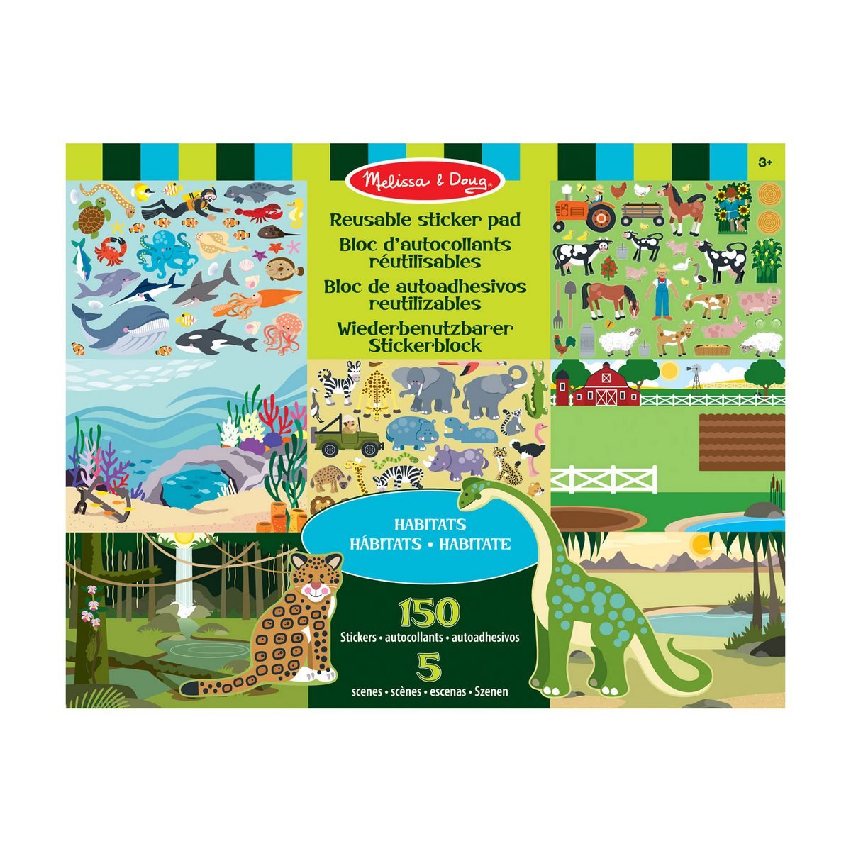Crea Escenas Con Stickers Reutilizables Melissa & Doug - Habitats