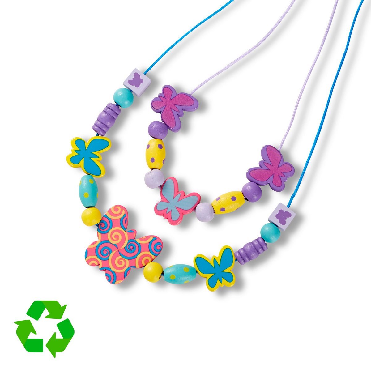 Set Mostacillasde Madera Corazones Y Mariposas Melissa & Doug