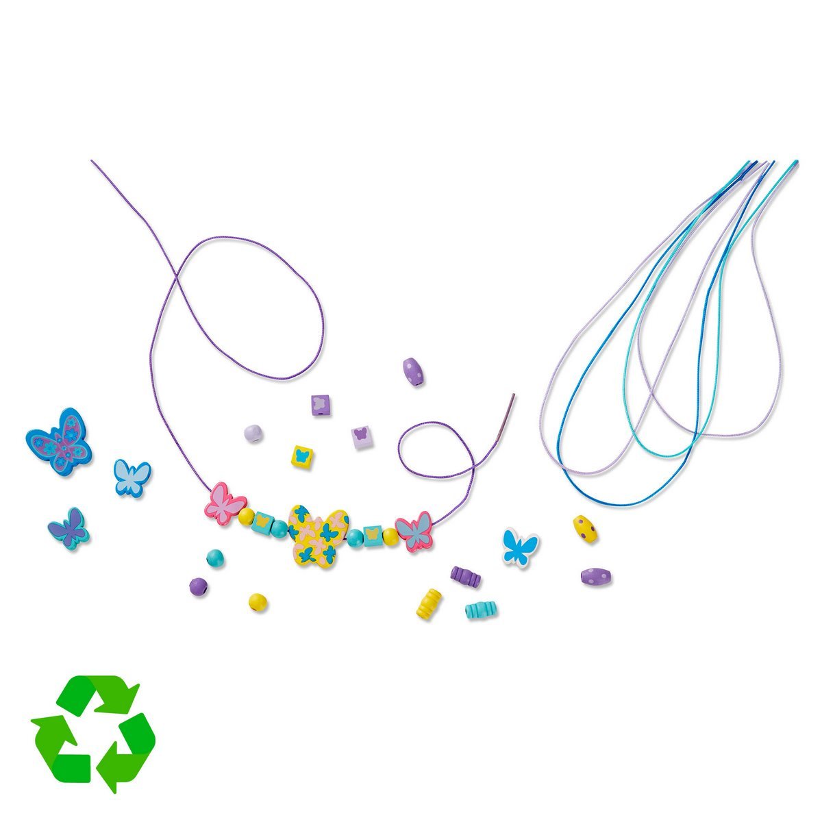 Set Mostacillasde Madera Corazones Y Mariposas Melissa & Doug